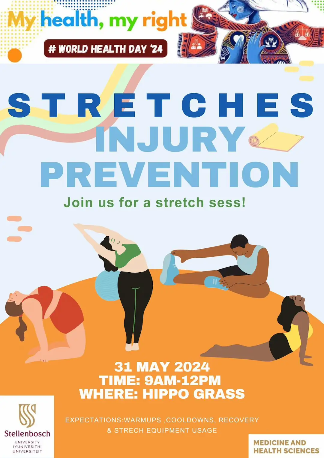 Poster for Injury Prevention Stretches π€Έ